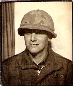 Frank W Conard II in 1968 at Ft Benning Georgia for Infantry Training.