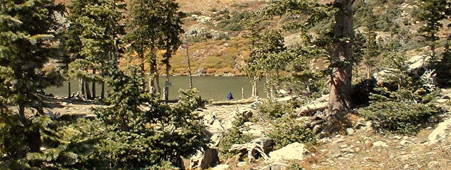 Goose Lake looking toward base of cliff face