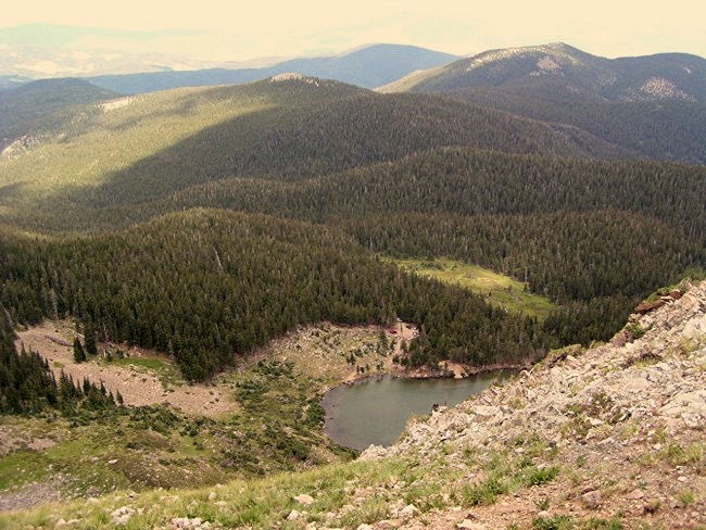 Goose Lake from the top of the cliffs