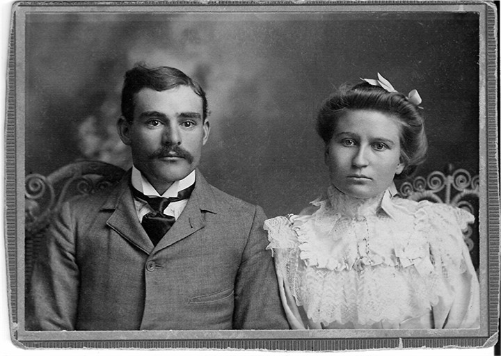 George Beavers with his wife Stella White Beavers