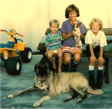 Zara with Joshua, Heather, and Stephanie