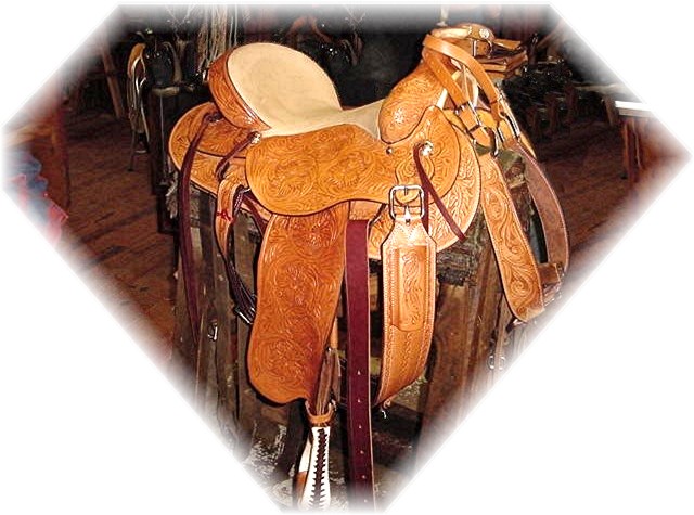 Saddle made by Frank Conard at his Rafter B Saddle Shop